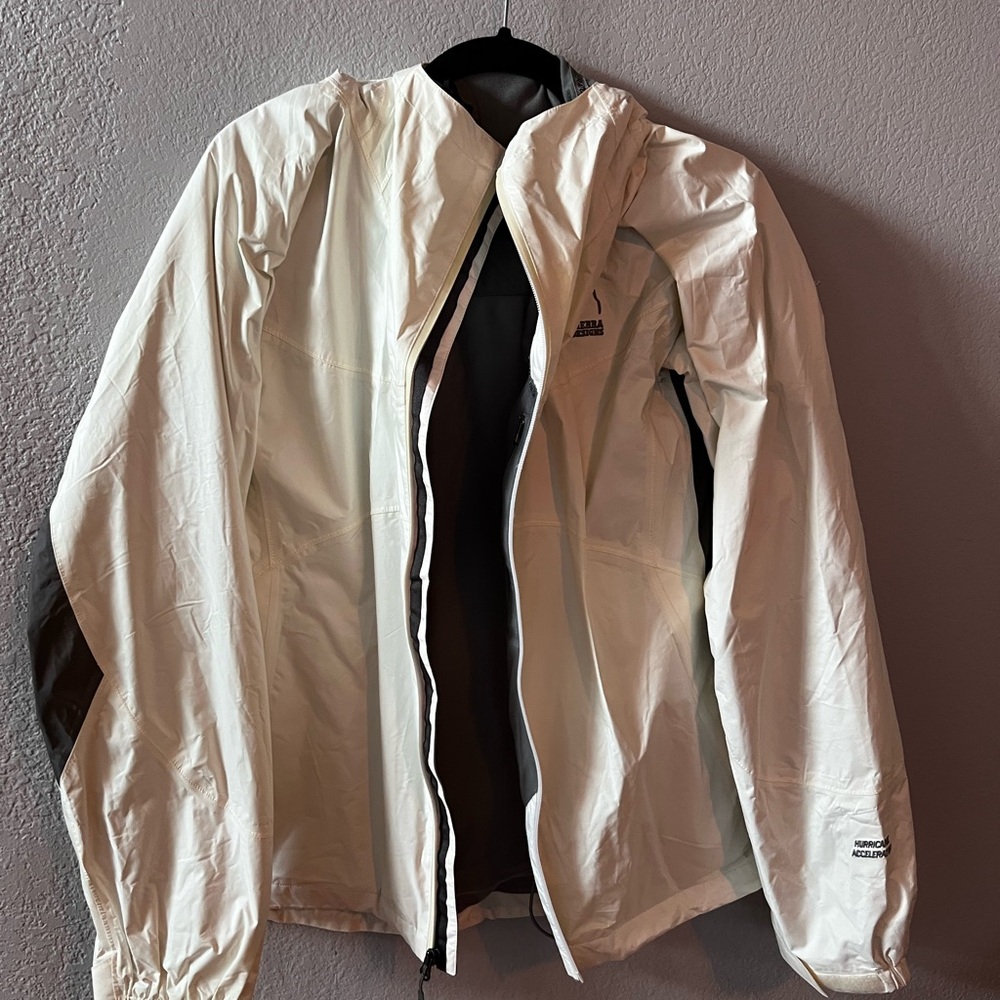 Arc'teryx White and Black Snow and Windbreaker Jacket